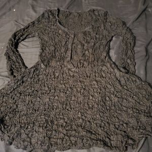 Black Lace Long Sleeve Tunic